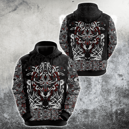 Wolf Viking 3D All Over Printed Unisex Shirt