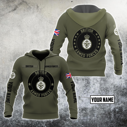 Custom Name XT British Armed Forces 3D Printed Shirts DA07042104