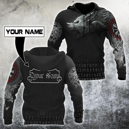 Customize Name Fenrir Viking Hoodie For Men And Women DQB10062101