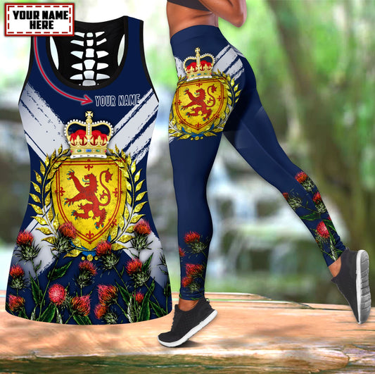 Custom name legging + hollow tank combo NTN29052101