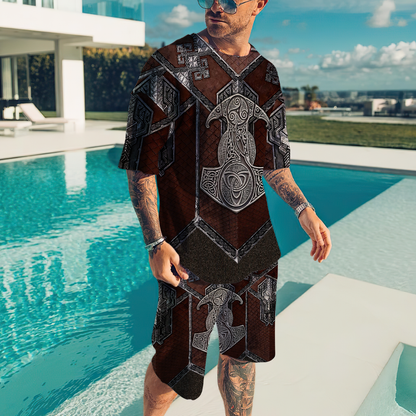 Viking 3D All Over Printed Combo T-Shirt BoardShorts