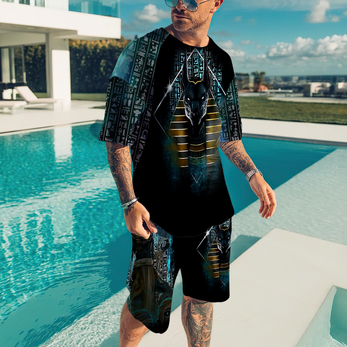 The God Of Egypt - Anubis 3D All Over Printed Unisex Shirts