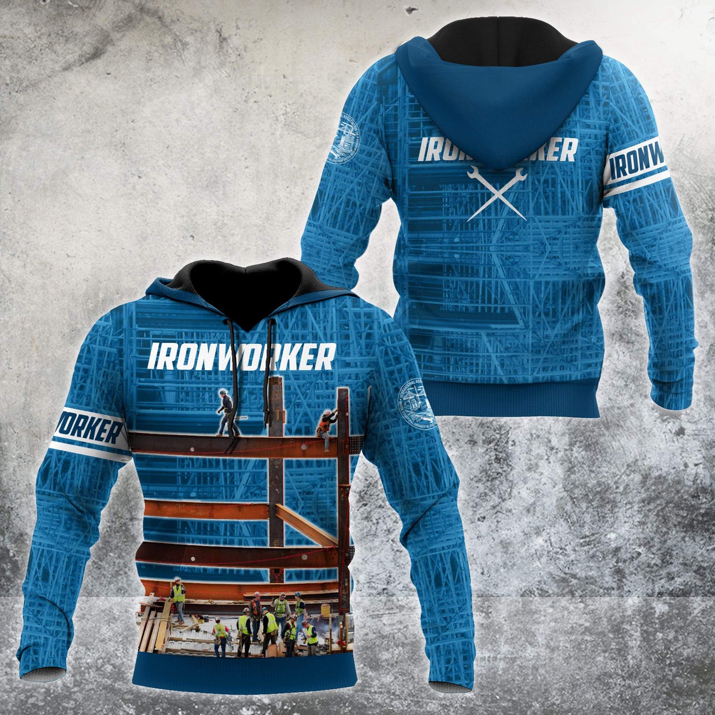 Premium 3D Printed Unisex Navy Ironworker Shirt MEI