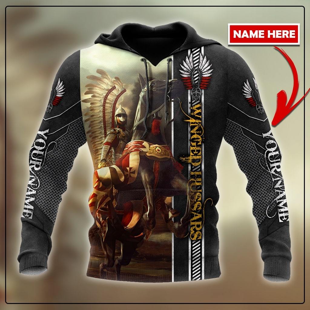 Premium Cavalry Winged Hussars Custom name 3D Printed Shirts