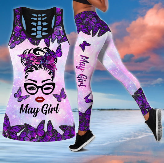May Girl Butterflies Combo Legging Hoodie
