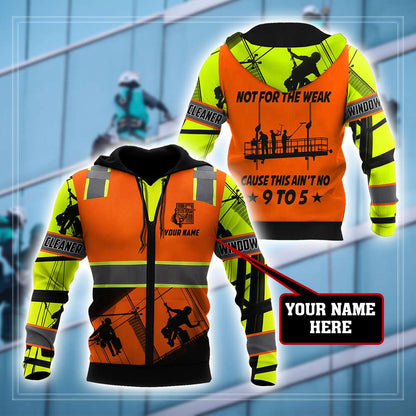 Premium Personalized 3D Printed Window Cleaner Shirts Not For The Weak MEI