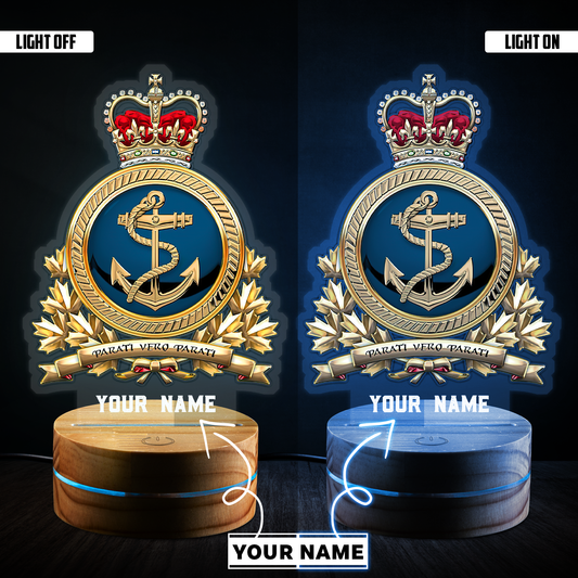 Personalized Name XT Canadian Navy Veteran Led Night Light Rodeo MH10032104