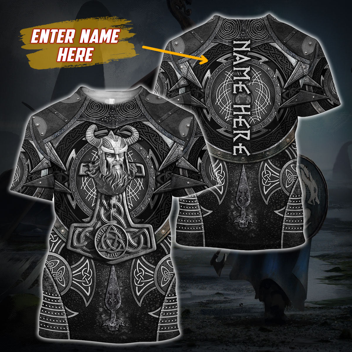 Customize Viking 3D All Over Print Hoddie