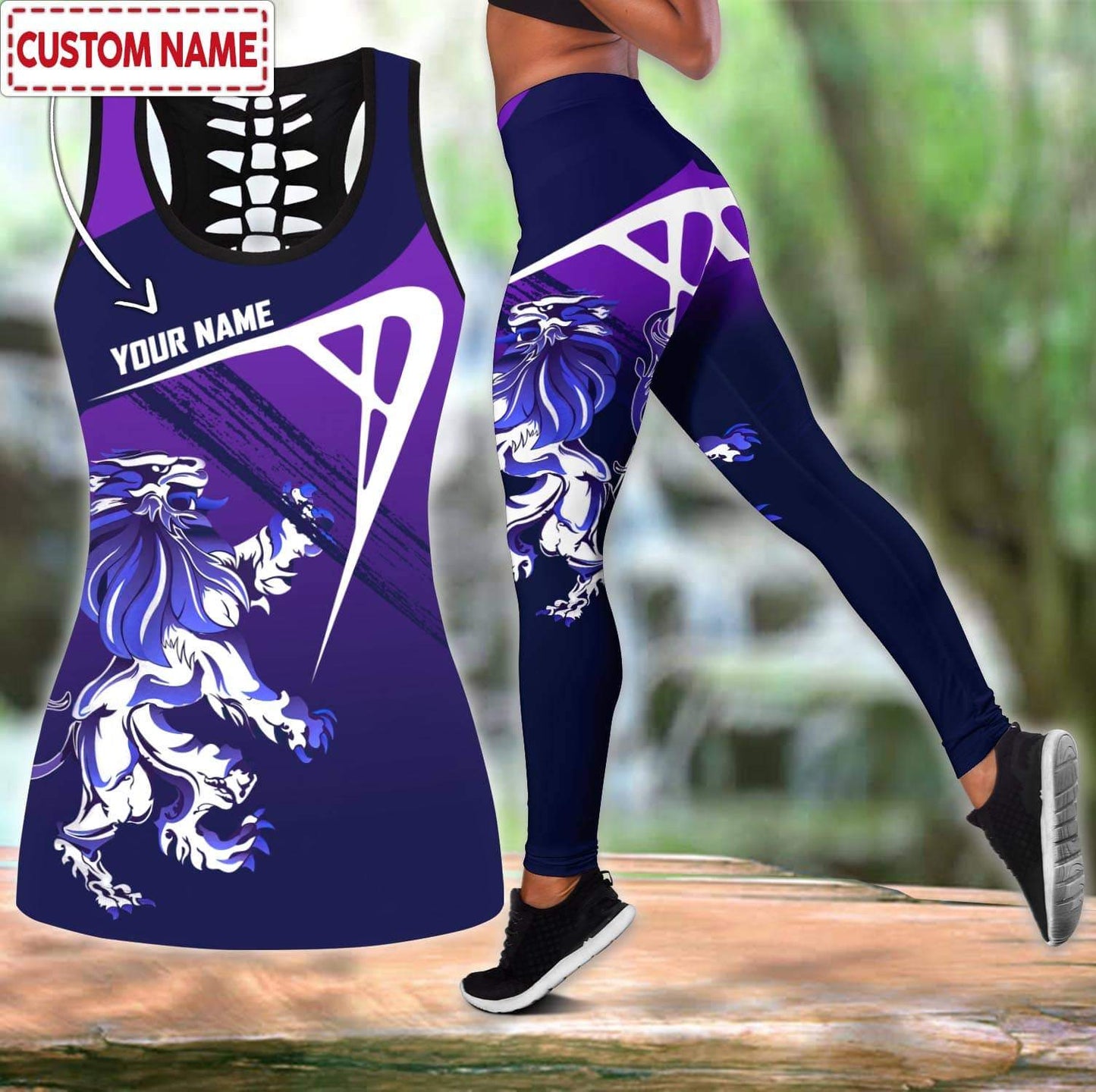 Custom name legging + hollow tank combo HHT27052101