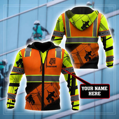 Premium Personalized 3D Printed Window Cleaner Shirts MEI