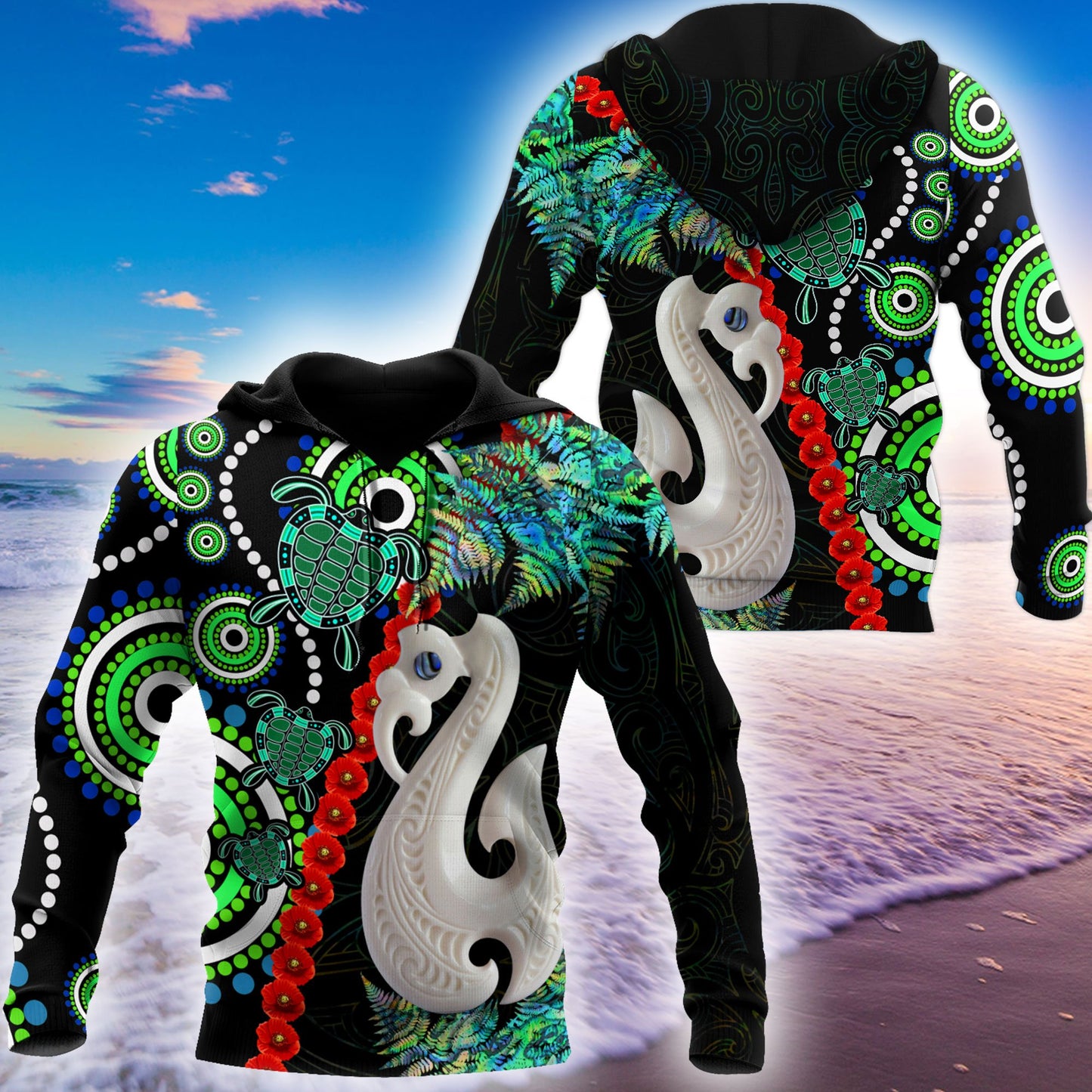 New Zealand Maori And Australia Aboriginal We Are Family 3D Printed Unisex Shirts TN