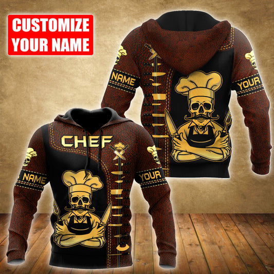 Custom Name Master Chef 3D All Over Printed Unisex Shirts
