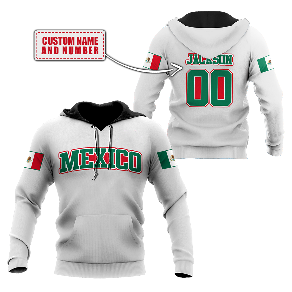 Persionalized name Mexico 3D All Over Printed Unisex Hoodie MH03052101