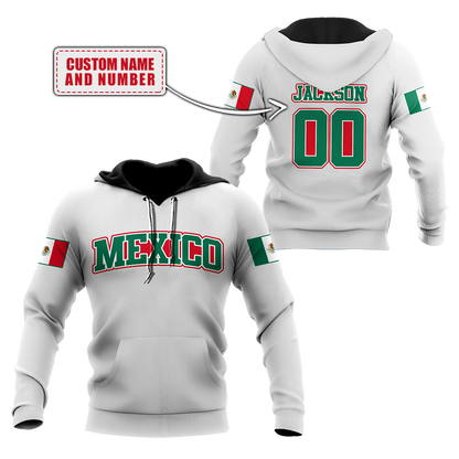 Persionalized name Mexico 3D All Over Printed Unisex Hoodie MH03052101