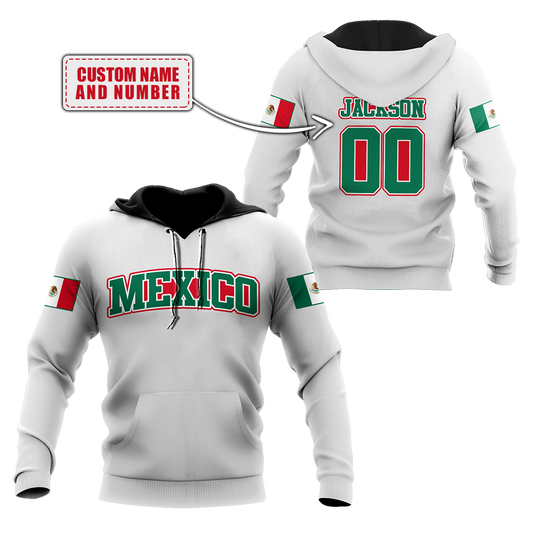 Persionalized name Mexico 3D All Over Printed Unisex Hoodie MH03052101