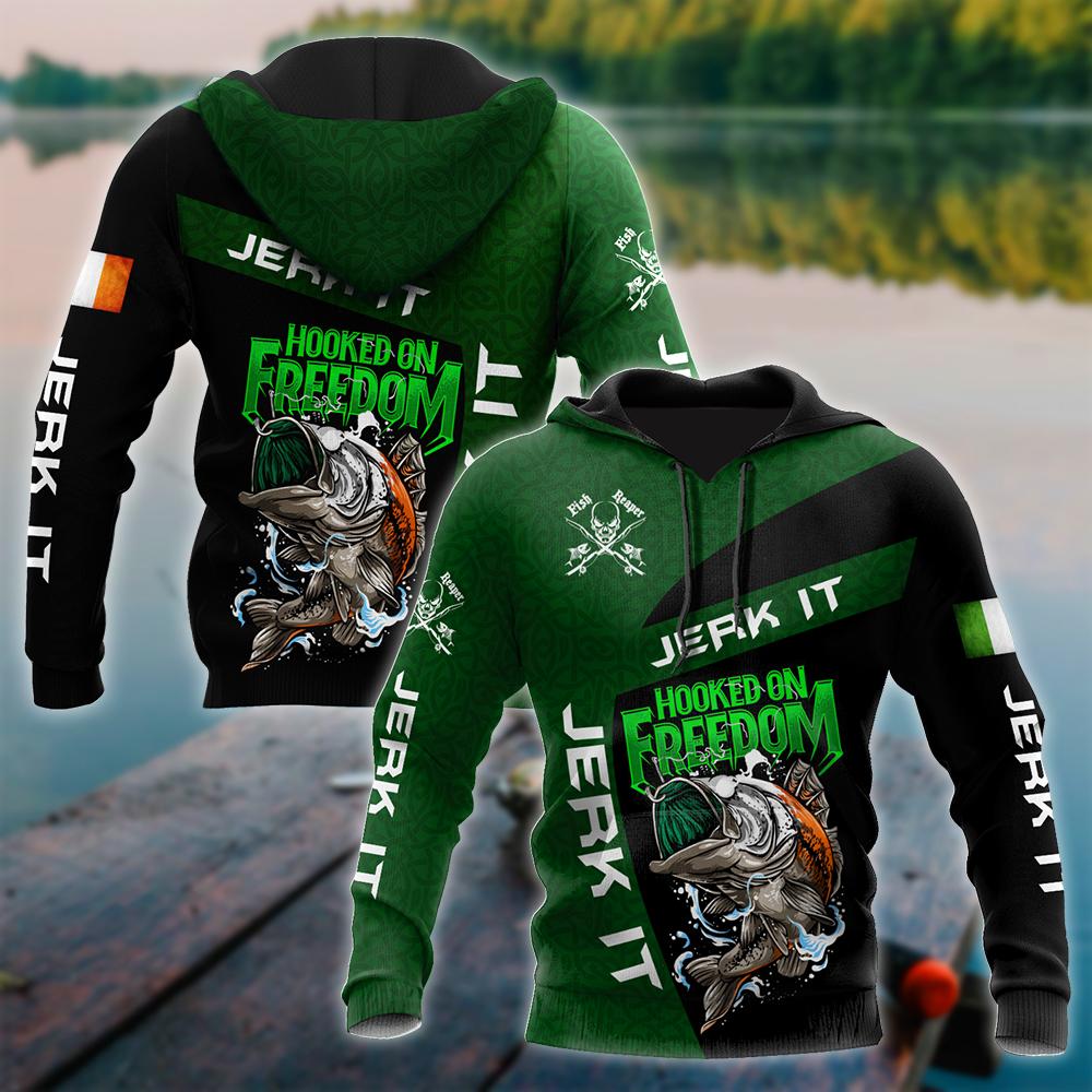 Ireland Fishing St.Patrick day Irish 3D print shirt