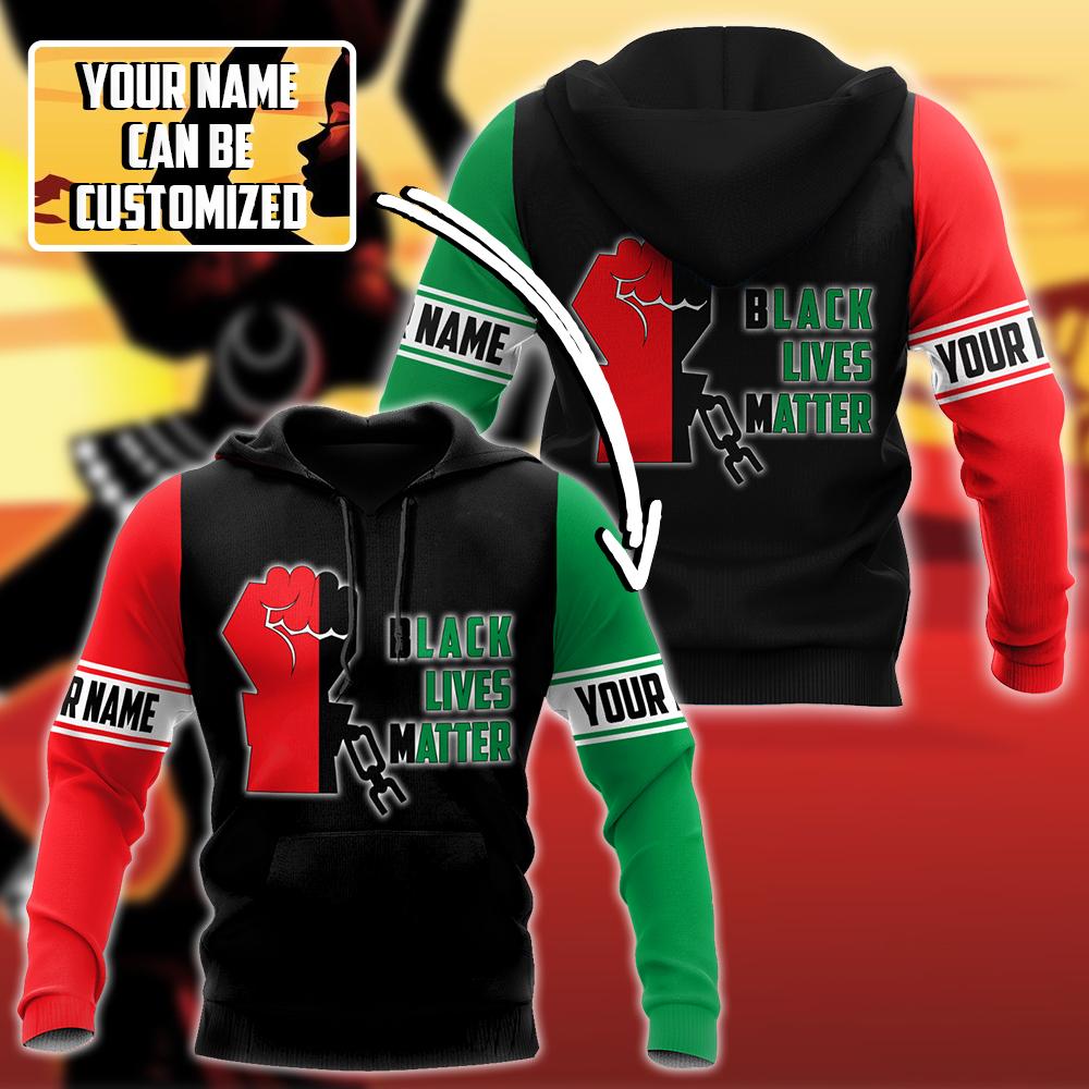 African American Persionalized Your Name 3D All Over Printed Shirts JJ21052101 KT