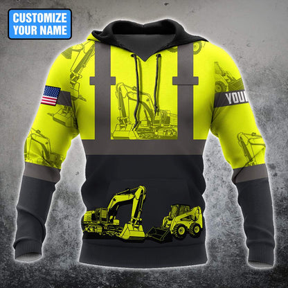 Custom Name XT Excavator 3D Printed Shirts DD27052103
