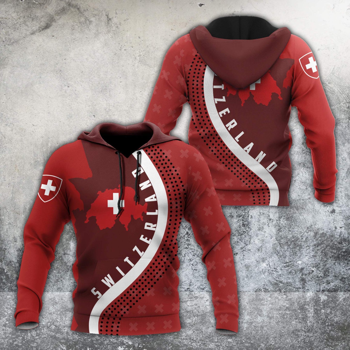 Switzerland 3D All Over Printed Unisex Shirts