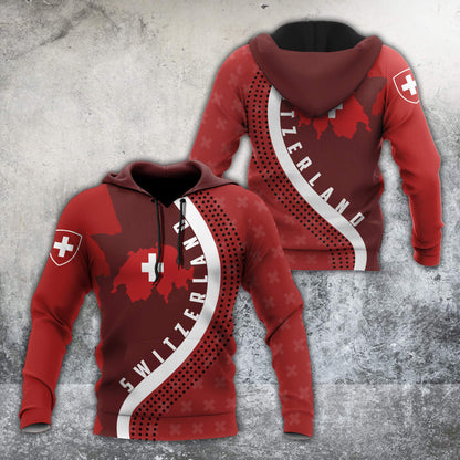 Switzerland 3D All Over Printed Unisex Shirts