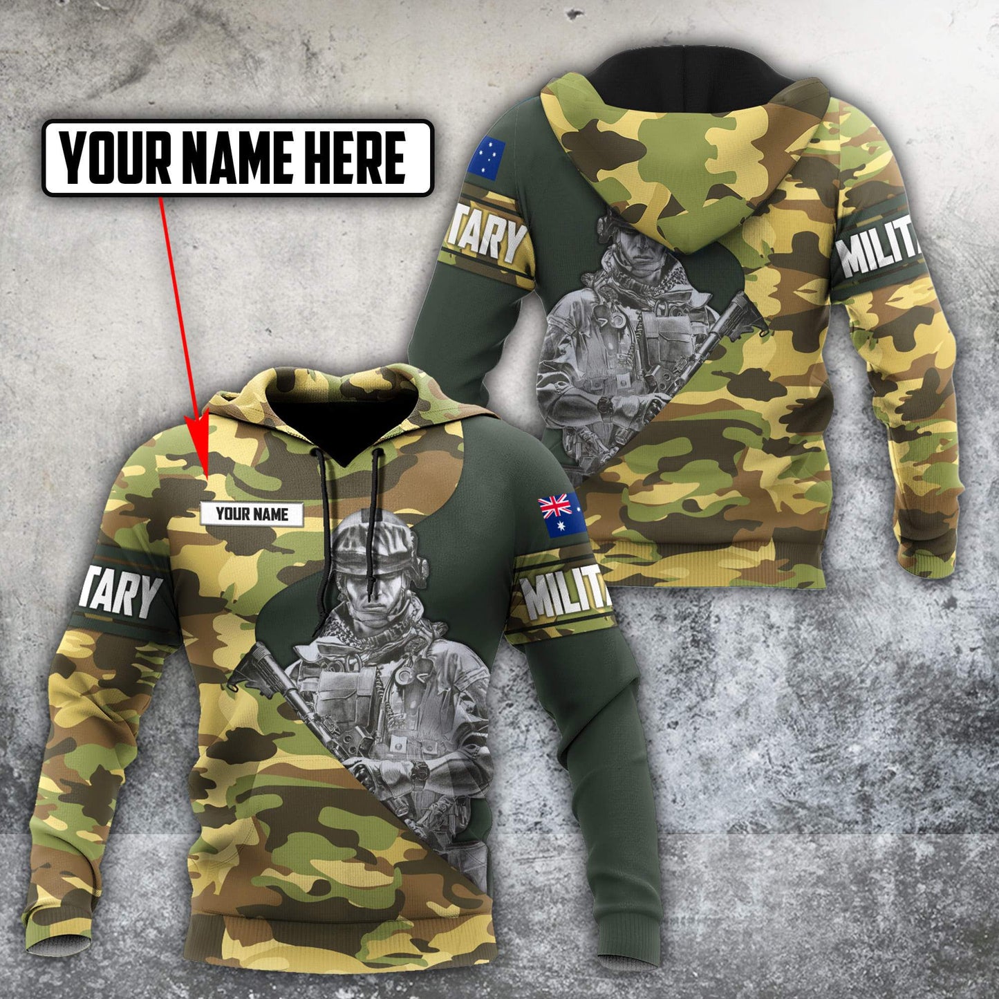 Personalized Australian Army Anzac Day 3D Printed Unisex Shirts TN