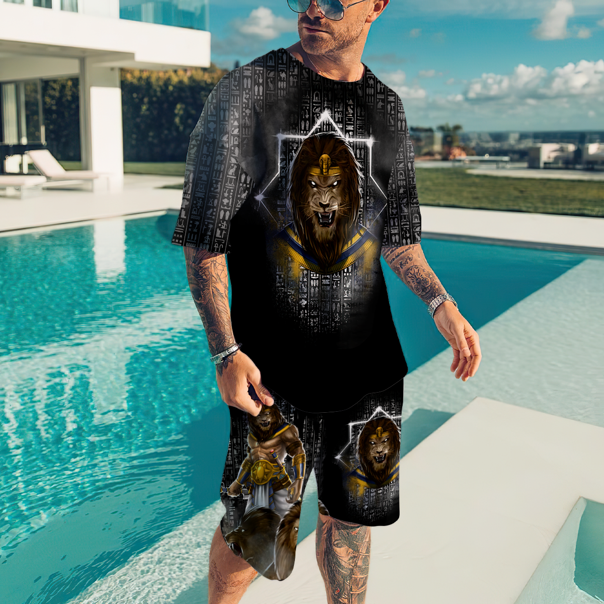 The Gods of Egypt - Maahes 3D All Over Printed Unisex Shirts