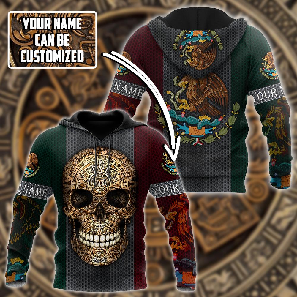 Aztec Mexican Skull 3D All Over Printed Shirts JJ26052101 NT