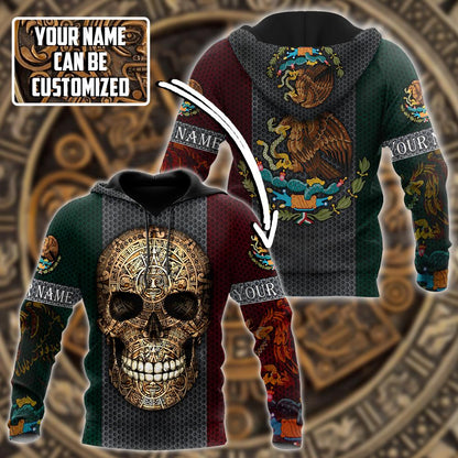 Aztec Mexican Skull 3D All Over Printed Shirts JJ26052101 NT