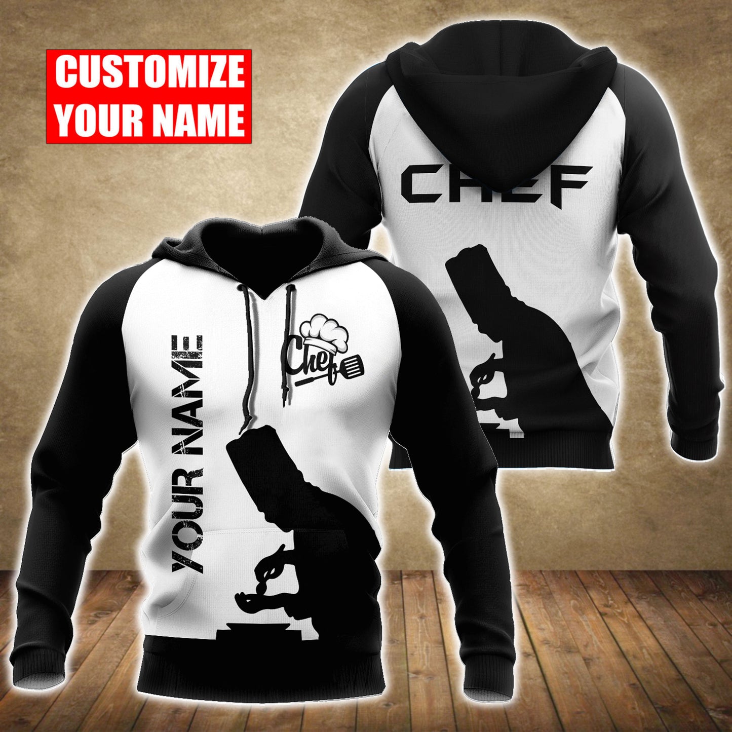 Custom Name Master Chef 3D All Over Printed Unisex Shirts