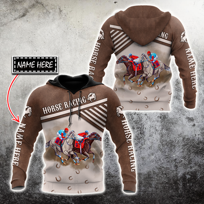 Personalized Horse Racing 3D All Over Printed Unisex Shirts