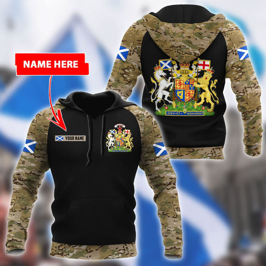 Custom Name XT Scottish Coat of Arms 3D Printed Shirts Pi13042104