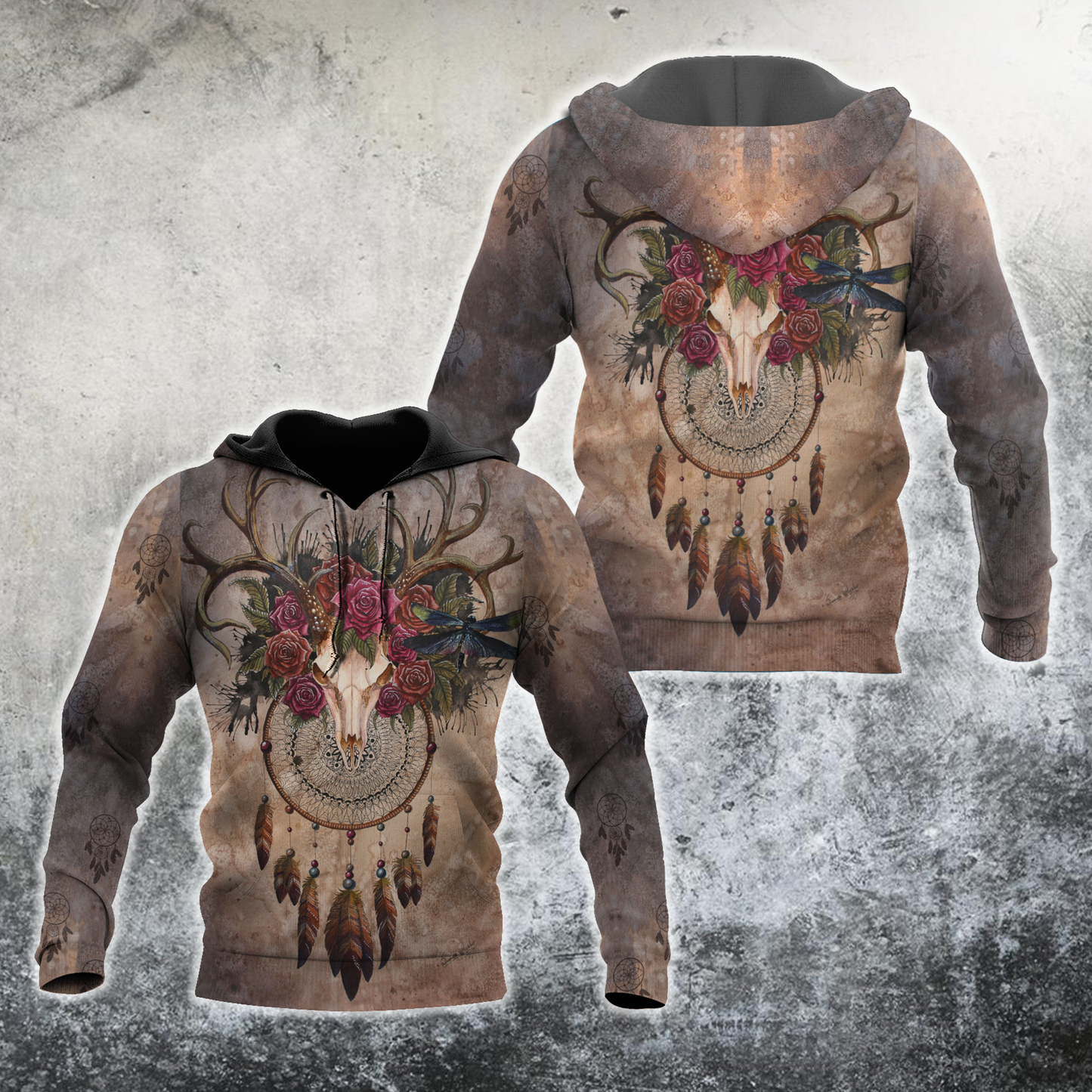 Deer Native American Culture 3D All Over Printed Unisex Shirts