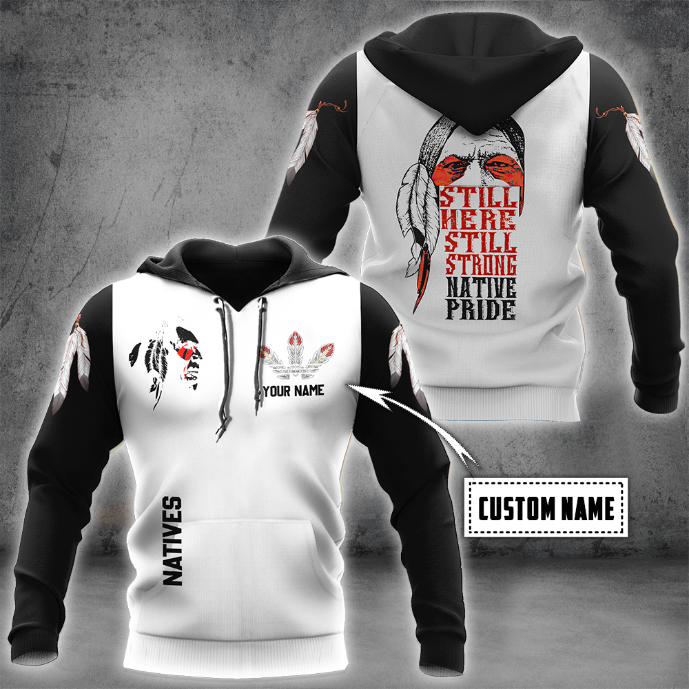 Customized Name Native American 3D All Over Printed Unisex Shirt