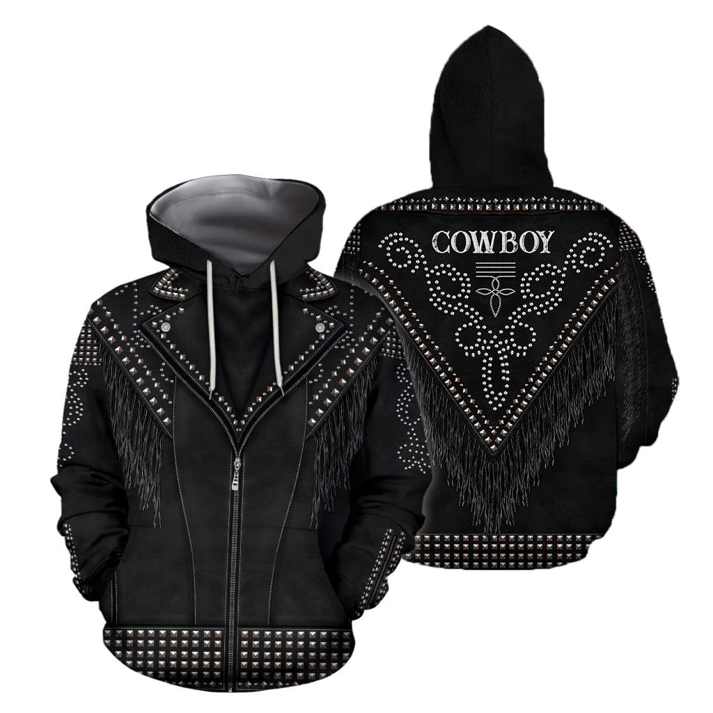 Native Cowboy Jacket No22 Cosplay 3D Over Printed Unisex Deluxe Hoodie ML