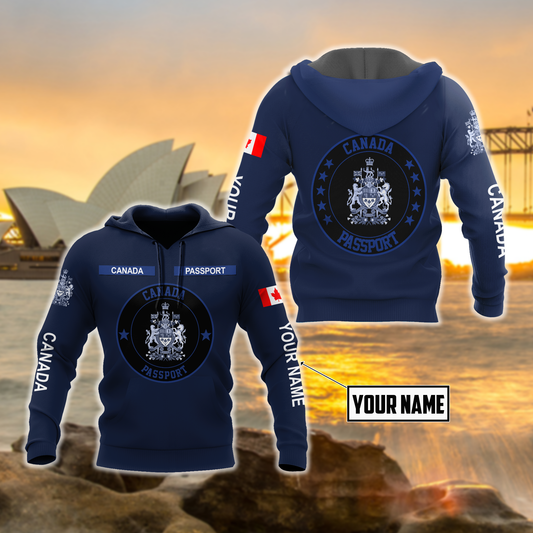 Personalized Name XT Canada Passport 3D All Over Printed Clothes DA17032104