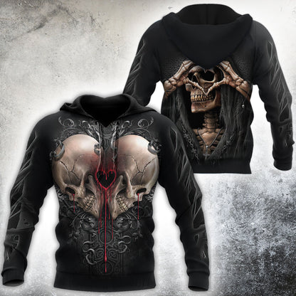 Heart Skull Hoodie For Men And Women NTN16032104