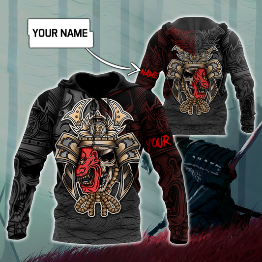 Premium Personalized 3D Printed Oni Samurai Shirts