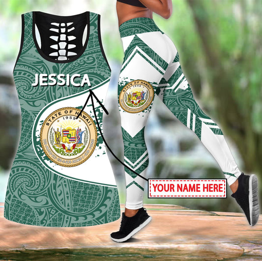 Custom name legging + hollow tank combo HHT26052103