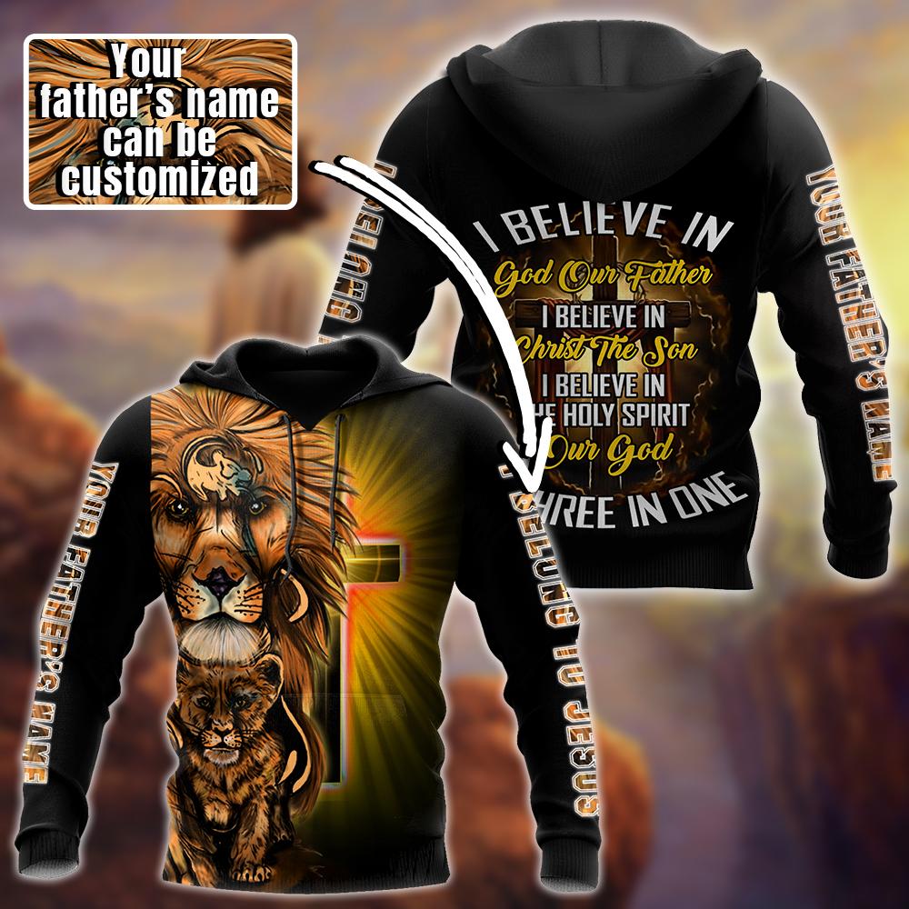 Jesus Father'day Persionalized Your Name 3D All Over Printed Shirts JJ29052101 KT