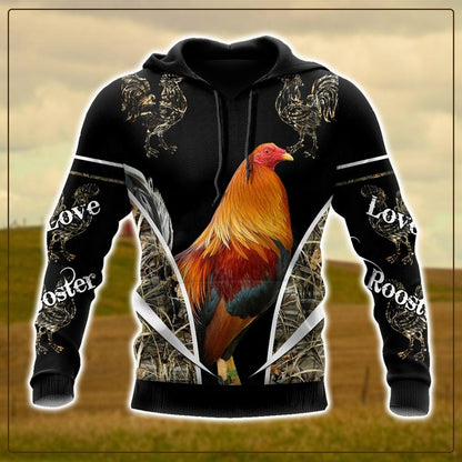 Rooster 3D Printed Unisex Shirts TNA22042101