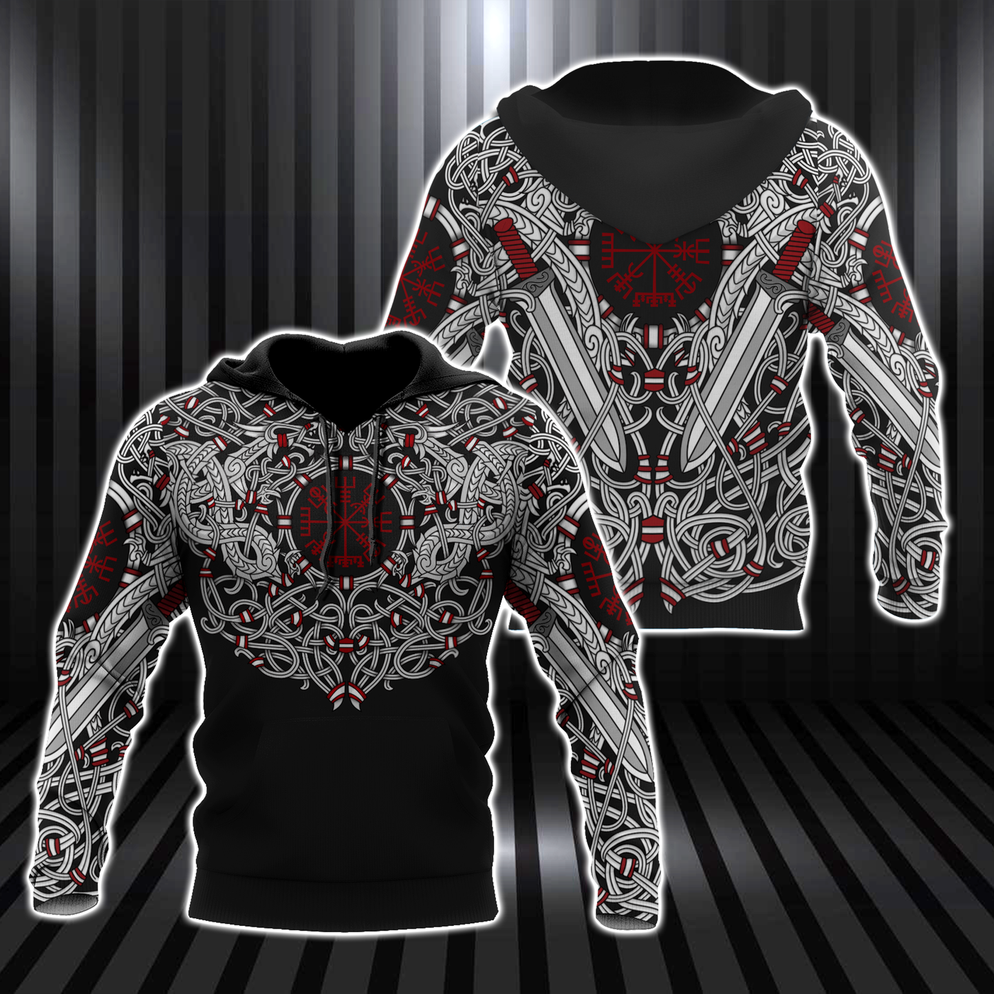 Premium 3D Printed Celtic Tatoo Shirts MEI