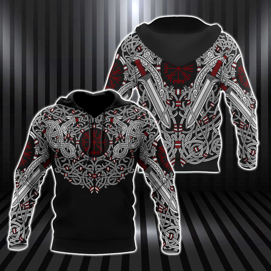 Premium 3D Printed Celtic Tatoo Shirts MEI