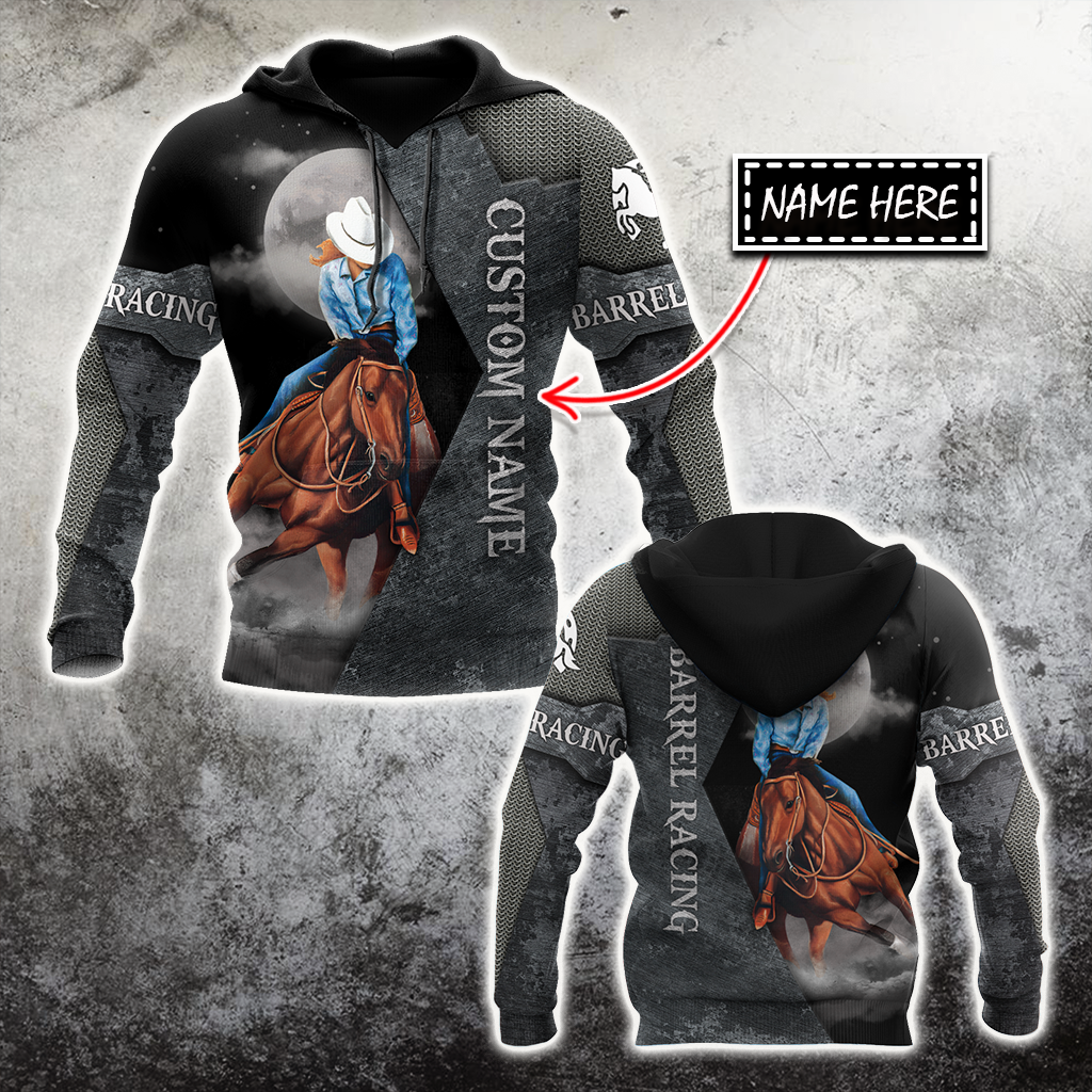 Personalized Barrel Racing 3D All Over Printed Unisex Shirts