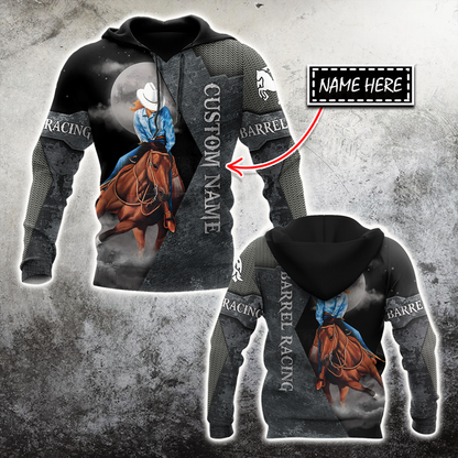 Personalized Barrel Racing 3D All Over Printed Unisex Shirts