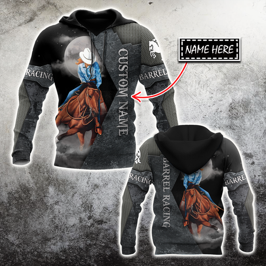 Personalized Barrel Racing 3D All Over Printed Unisex Shirts