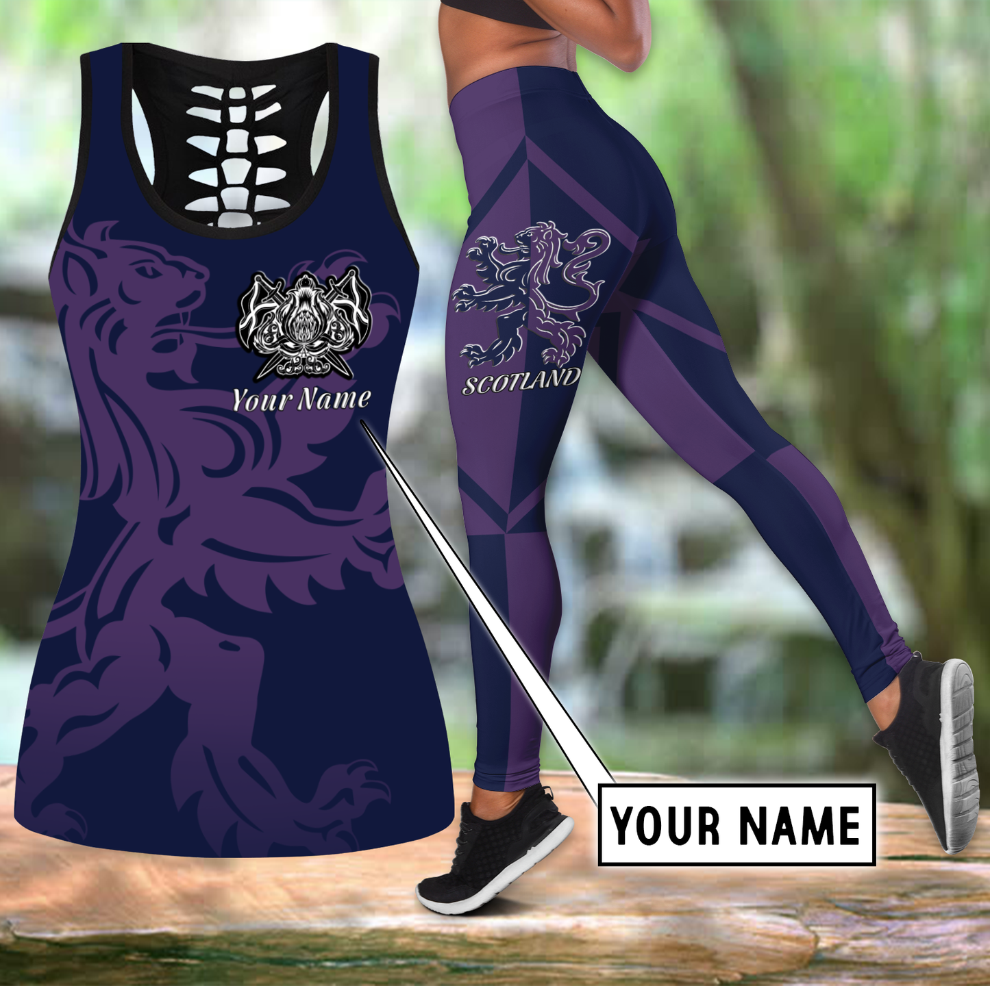 Custom name legging + hollow tank combo SN22052104