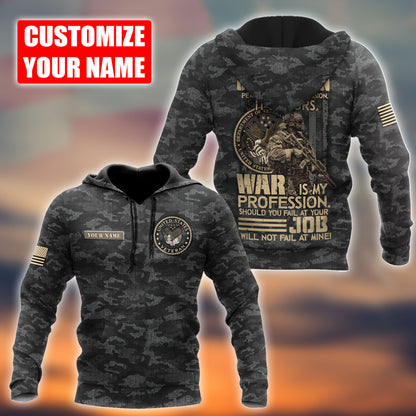 Custom Name US Veteran 3D All Over Printed Unisex Shirts