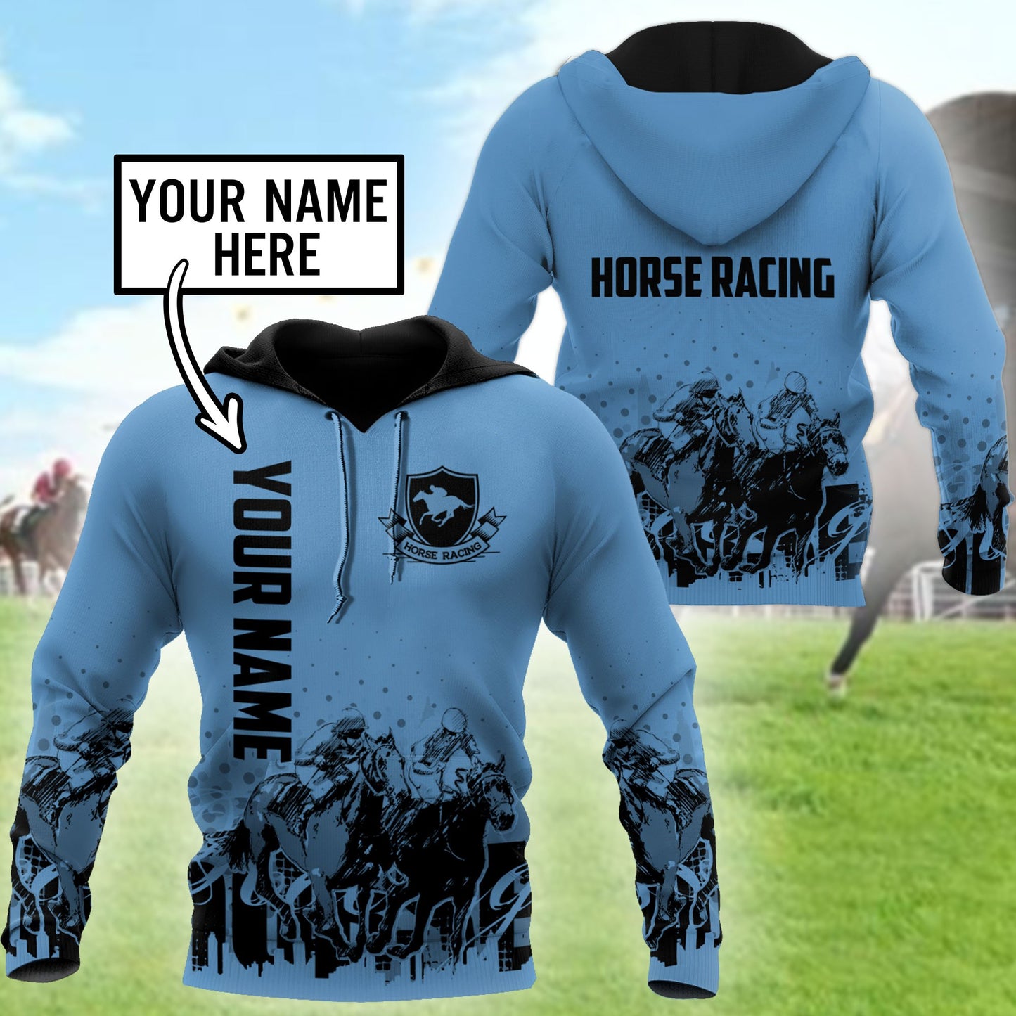 Personalized Horse Racing 3D All Over Printed Unisex Shirts