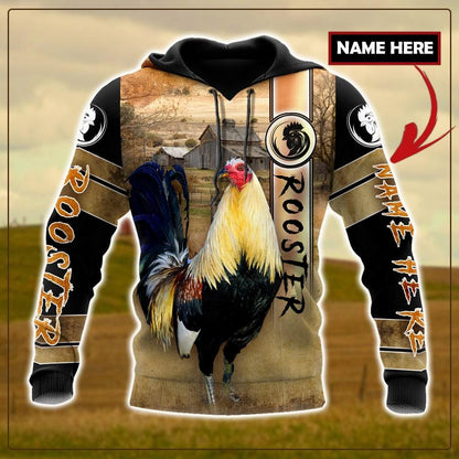 Personalized Rooster 3D Printed Unisex Shirts TNA24042103