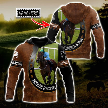 Horse Racing 3D All Over Printed Unisex Shirts